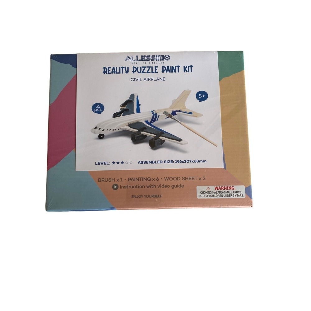 NWT Allessimo Reality Paint‎ Kit Civil Air Plane Kit